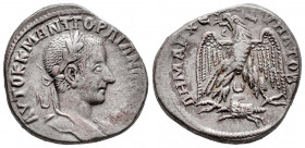 Gordian III. Seleucis and Pieria. Tetradrachm. 242-244 d.C. Antioch. (Prieur-295). (McAlee-872). Anv.: AYTOK K M ANT ΓOPΔIAN(OC CЄB), laureate bust to...