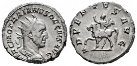 Trajan Decius. Antoninianus. 249-250 d.C. Rome. (Ric-IV 11b). (Rsc-4). Anv.: IMP C M Q TRAIANVS DECIVS, radiate, draped and cuirassed bust to right. R...