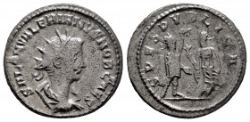 Saloninus. Antoninianus. 256 d.C. Samosata. (Ric-V 1 36 Antioquía). (Mir-1696). (Rsc-92 Antioquía). Anv.: SALON VALERIANVS NOB CAES, radiate, draped a...