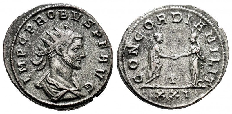 Probus. Antoninianus. 280 d.C. Siscia. (Spink-11967). (Ric-666). Rev.: CONCORD M...