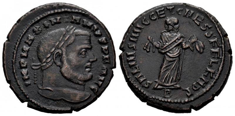 Maximianus. Follis. 209-303 d.C. Carthage. (Ric-31b). Rev.: SALVIS AVGG ET CAESS...