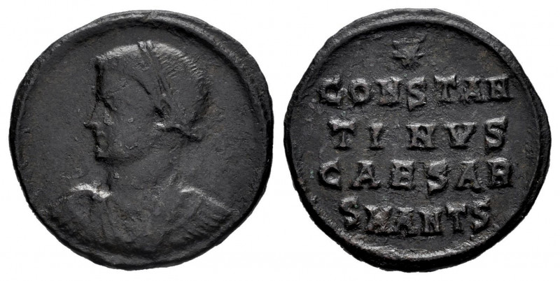 Constantinus II. Follis. 324-325 d.C. Antioch. (Ric-59). Rev.: CONSTAN / TINVS /...