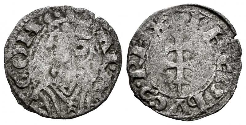 The Crown of Aragon. Jaime I (1213-1276). Dinero. Jaca (Huesca). (Cru-318). (Cru...