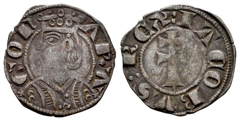 The Crown of Aragon. Jaime II (1291-1327). Dinero. Jaca (Huesca). (Cru-364). (Cr...