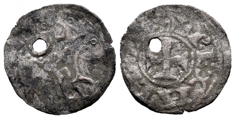 Kingdom of Castille and Leon. Alfonso VIII (1158-1214). Dinero. (Bautista-292.1)...