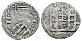 Kingdom of Castille and Leon. Alfonso VIII (1158-1214). Dinero. Mintmark: Stars. (Bautista-312). (Imperatrix-A8:36.26). Ve. 0,68 g. VF. Est...40,00. ...