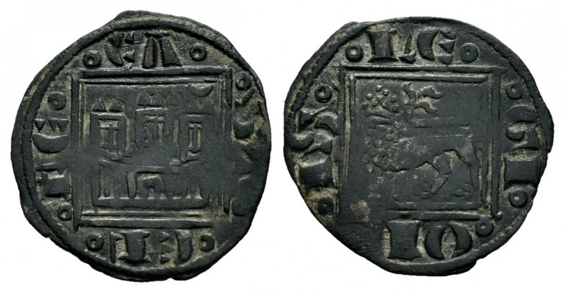 Kingdom of Castille and Leon. Alfonso X (1252-1284). Obol. (Bautista-418). Ve. 0...