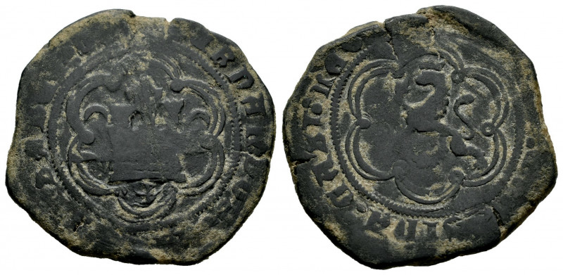 Catholic Kings (1474-1504). 4 maravedis. Burgos. (Cal-120). (Rs-11). Ae. 9,19 g....