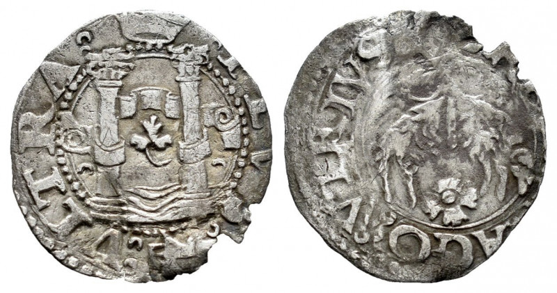 Charles I (1516-1556). 1 cinquina. Naples. (Vti-263). (Varesi-151/3). Ag. 0,54 g...