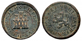 Philip II (1556-1598). 1 maravedi. 1598. Segovia. (Cal-84). (Jarabo-Sanahuja-B19). Ae. 1,46 g. VF. Est...25,00. 

Spanish description: Felipe II (15...
