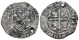 Philip II (1556-1598). 1 real. México. O. (Cal-224). Ag. 3,05 g. Hole at 5 o´clock. Choice F. Est...35,00. 

Spanish description: Felipe II (1556-15...