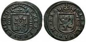 Philip III (1598-1621). 8 maravedis. 1618. Segovia. (Cal-338). (Jarabo-Sanahuja-D228). Ae. 6,27 g. A good sample. XF. Est...65,00. 

Spanish descrip...