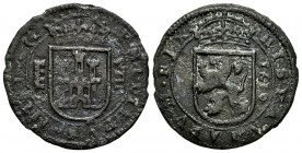 Philip III (1598-1621). 8 maravedis. 1619. Segovia. (Cal-339). (Jarabo-Sanahuja-D231). Ae. 4,33 g. F. Est...15,00. 

Spanish description: Felipe III...