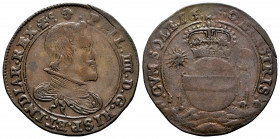 Philip IV (1621-1665). Jeton. 1650. Brussels. (Dugn-4035). (Vq-13846). Ae. 613,00 g. Visit of Ana of Austria. Almost VF. Est...40,00. 

Spanish desc...