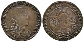 Philip IV (1621-1665). Jeton. 1660. Antwerpen. (Dugn-4160). Ae. 5,84 g. VF. Est...40,00. 

Spanish description: Felipe IV (1621-1665). Jetón. 1660. ...