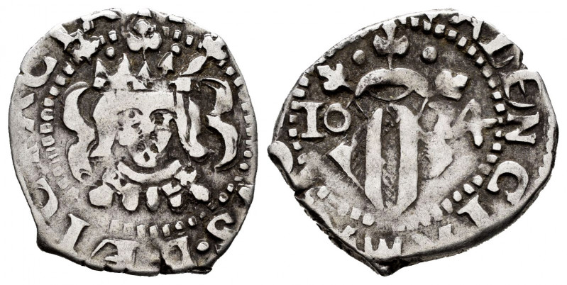 Philip IV (1621-1665). Dieciocheno. 1624. Valencia. (Cal-814). Ag. 2,03 g. Witho...