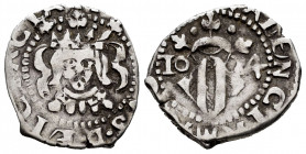 Philip IV (1621-1665). Dieciocheno. 1624. Valencia. (Cal-814). Ag. 2,03 g. Without value on obverse. VF/Choice VF. Est...35,00. 

Spanish descriptio...