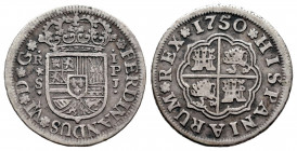 Ferdinand VI (1746-1759). 1 real. 1750. Sevilla. PJ. (Cal-2,35). Ag. 2,82 g. VF/VF. Est...25,00. 

Spanish description: Fernando VI (1746-1759). 1 r...
