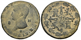 Joseph Napoleon (1808-1814). 8 maravedis. 1812. Segovia. (Cal-5). Ae. 10,88 g. VF. Est...25,00. 

Spanish description: José Napoleón (1808-1814). 8 ...