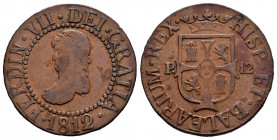 Ferdinand VII (1808-1833). 12 dineros. 1812. Mallorca. (Cal-24). Ae. 6,96 g. Almost VF. Est...35,00. 

Spanish description: Fernando VII (1808-1833)...