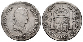 Ferdinand VII (1808-1833). 2 reales. 1813. Lima. JP. (Cal-813). Ag. 6,66 g. Choice F. Est...30,00. 

Spanish description: Fernando VII (1808-1833). ...