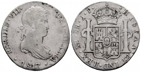 Ferdinand VII (1808-1833). 8 reales. 1817. Lima. JP. (Cal-1250). Ag. 26,62 g. Choice F. Est...45,00. 

Spanish description: Fernando VII (1808-1833)...