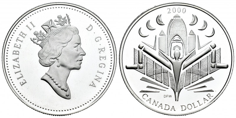 Canada. Elizabeth II. 1 dollar. 2000. (Km-401). Ag. 25,13 g. PR. Est...30,00. 
...