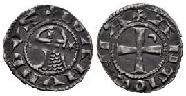 Crusaders. Bohemund III. Dinero. (1163-1201). Antioch. Ag. 0,98 g. XF. Est...35,00. 

Spanish description: Cruzadas. Bohemundo III. Dinero. (1163-12...