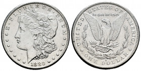 United States. 1 dollar. 1880. San Francisco. S. (Km-110). Ag. 26,66 g. XF. Est...40,00. 

Spanish description: Estados Unidos. 1 dollar. 1880. San ...