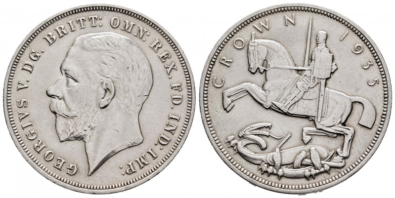 Great Britain. George V. 1 crown. 1935. (Km-842). Ag. 28,21 g. Choice VF. Est......
