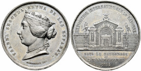 Elizabeth II (1833-1868). Medal. 1864. 42,20 g. Exposición de Bayona. 50 mm. Minor nicks. XF. Est...65,00. 

Spanish description: Isabel II (1833-18...