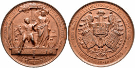 Alfonso XII (1874-1885). Medal. 1879. (Vives-485). Ae. 92,50 g. Inauguration of the railway to Ciudad Real. By: J. Esteban Lozano. 60 mm. AU. Est...11...