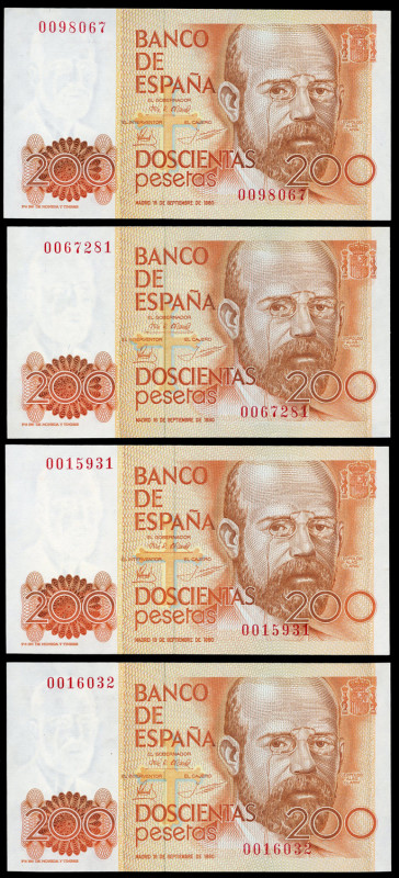 200 pesetas. 1980. Madrid. (Ed 2017-480). September 16, Leopoldo Alas "Clarín". ...