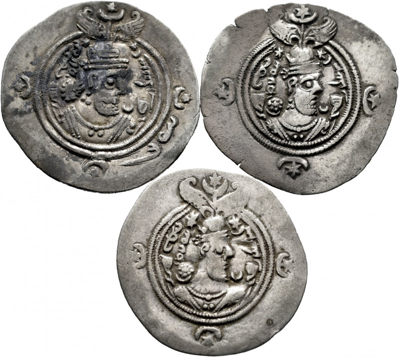 Lot of 3 drachm of the Sassanid Empire. TO EXAMINE. Almost VF/VF. Est...90,00. ...