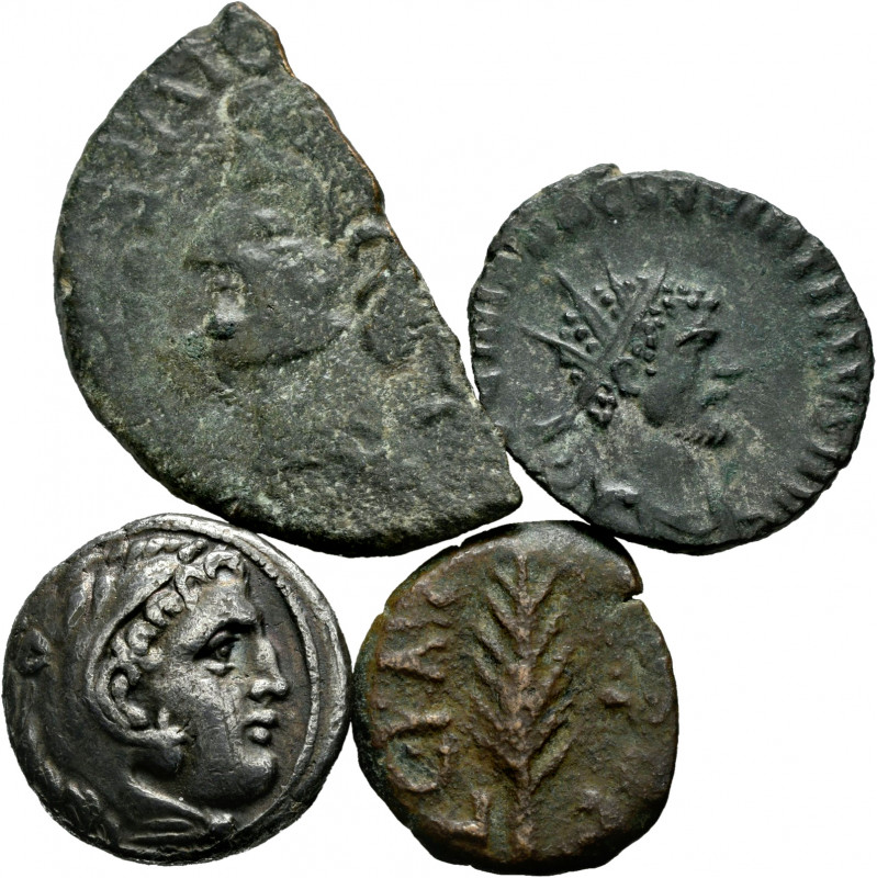 Lot of 4 pieces from the Ancient World, 2 from Greece, 1 Hispanic and 1 Roman. T...