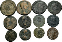 Lot of 12 coins of the Roman Empire. Great variety of Emperors and types, many of them provincial. Ae. TO EXAMINE. Choice F/VF. Est...120,00. 

Span...