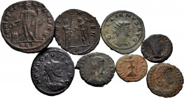 Lot of 8 bronzes from the Roman Empire. TO EXAMINE. F/VF. Est...60,00. 

Spanish description: Lote de 8 bronces del Imperio Romano. A EXAMINAR. BC/M...