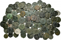 Lot of 100 coins of the Roman Empire. Great variety of Emperors, values and mints, including some provincial. Ag/Ae. TO EXAMINE. Almost F/VF. Est...35...