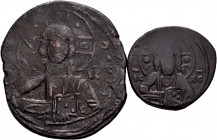 Lot of 2 Follis. Nicephorus III Botaniates, 1078-1081 AD Constantinople (SB 1878) and Annonius from the time of Romanus III, 1028-1034 AD Constantinop...