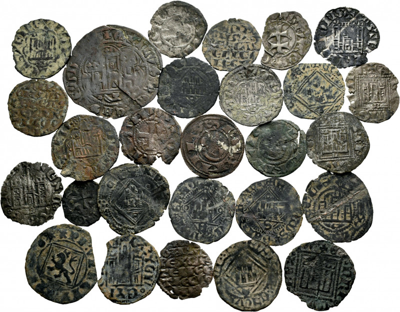 Lot of 27 coins from the Middle Ages. Interesting set with a great variety of Ki...