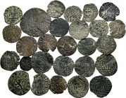 Lot of 27 coins from the Middle Ages. Interesting set with a great variety of Kings, values and mints, including some scarce. Ve. EXAMINE. Almost F/VF...