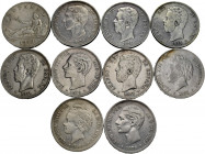 Lot of 20 of 5 peseta Centenary coins, including one counterfeit. TO EXAMINE. Choice F/VF. Est...250,00. 

Spanish description: Lote de 20 monedas d...