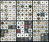 Album with 236 different world coins, including coins, silver, copper and cupro-nickel. RIGOROUS EXAMINATION REQUIRED. F/XF. Est...900,00. 

Spanish...