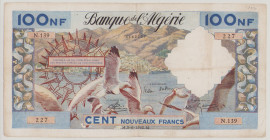 Algeria
100 Noveaux Francs, 3.6.1960, N.139 227, P121b, BNB B149b, VF

Estimate: 100-200