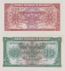 Belgium
5 Francs/1 Belga, L1 876187, P121, BNB B569a, AU;
10 Francs/2 Belgas, P1 727928, 1.2.1943, P122, BNB B570a, AU
(2pcs)

Estimate: 40-80