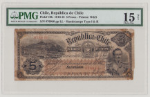 Chile 5 Pesos, 15.5.1917, Ll 676040, P18b, F, PMG 15

Estimate: 50-80