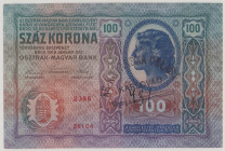 Croatia 100 Kor., stamp KR.KOTARSKA OBLAST KARLOVAC on Austrian P12, 2386 26204, P unlisted, VF/EF

Estimate: 70-150