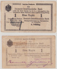 German East Africa 1 Rupie, 1.11.1915, H 69392, P12c, VF;
1 Rupie, 1.2.1916, X 16548, P26, VF
(2 pcs)

Estimate: 80-120