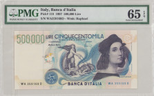 Italy 500 000 Lire, 6.5.1997, WA 359169 D, P118a, BNB B469a, UNC, PMG 65 EPQ

Estimate: 400-500