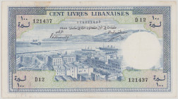 Lebanon 100 Livres, 1958, D 12 121437, P60, BNB B229b, VF

Estimate: 300-600
